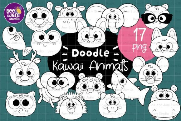Download KDP Kawaii Animals Coloring PNG Clipart - Premium Resources