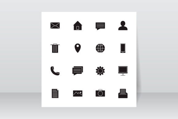 Download Web Icon and Contact Information Icon - Contact Collection