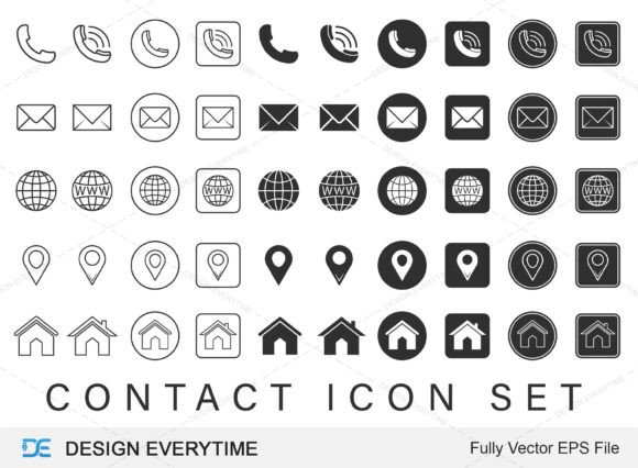 Download Contact Icon, Contact Icons Vector - Contact Collection