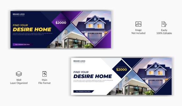 Download Real Estate Rent Sale Facebook Cover - Sale Collection