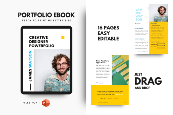 Download Pro Graphic Designer Portfolio Powerpoint - Designer Collection